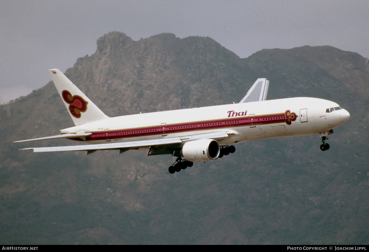 Aircraft Photo of HS-TJD | Boeing 777-2D7 | Thai Airways International | AirHistory.net #488167
