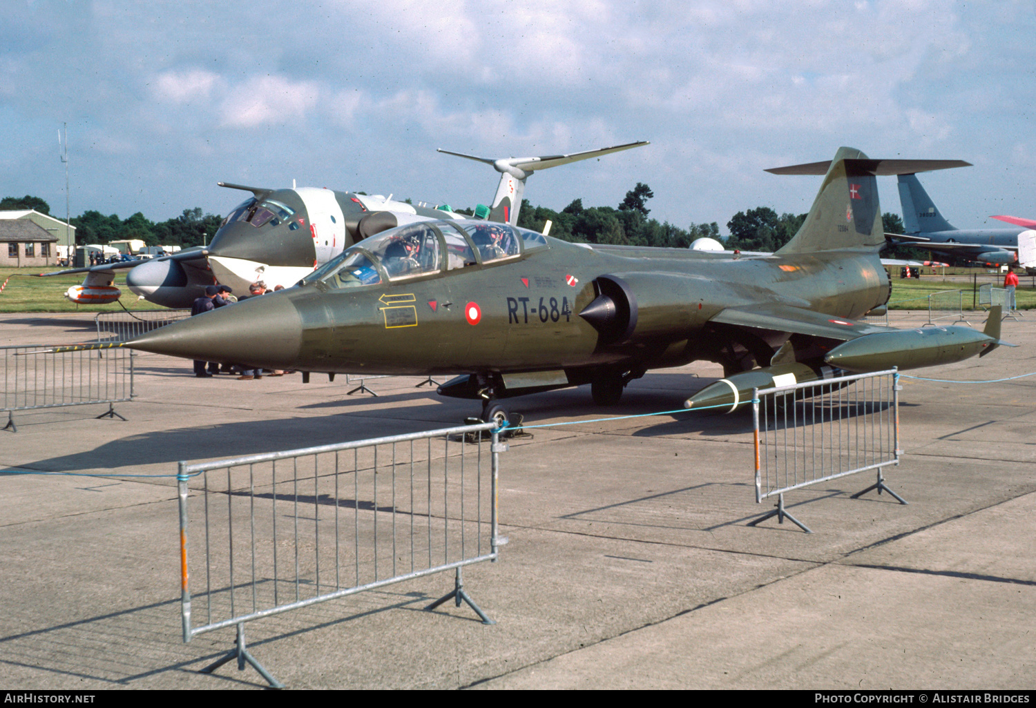 Aircraft Photo of RT-684 | Lockheed TF-104G Starfighter | Denmark - Air Force | AirHistory.net #488179