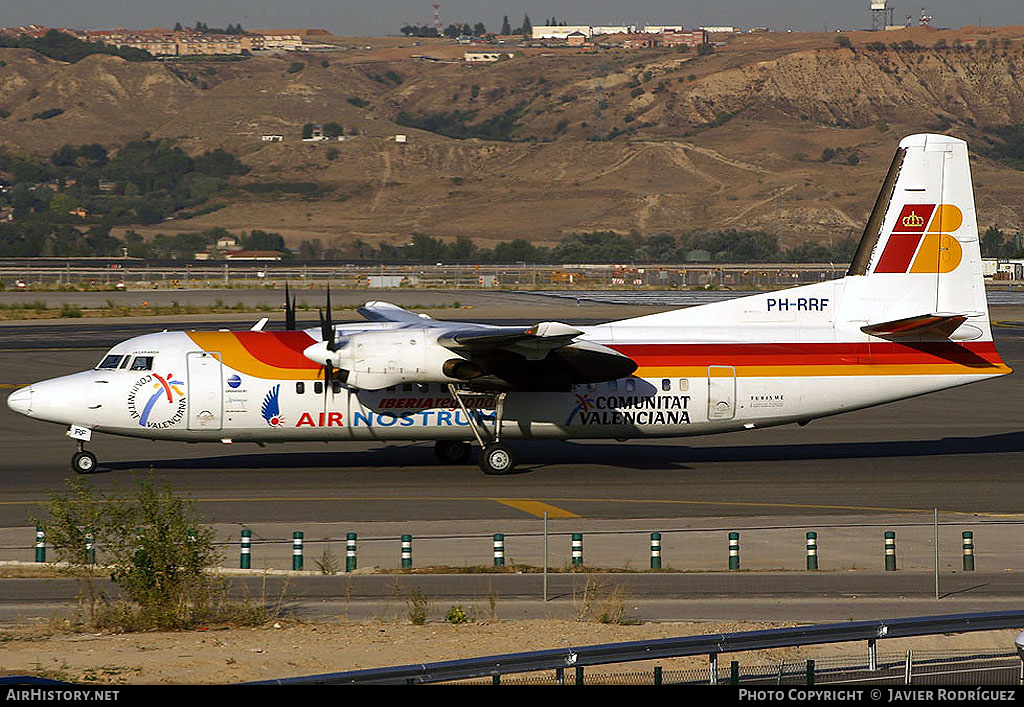 Aircraft Photo of PH-RRF | Fokker 50 | Iberia Regional | AirHistory.net #488196