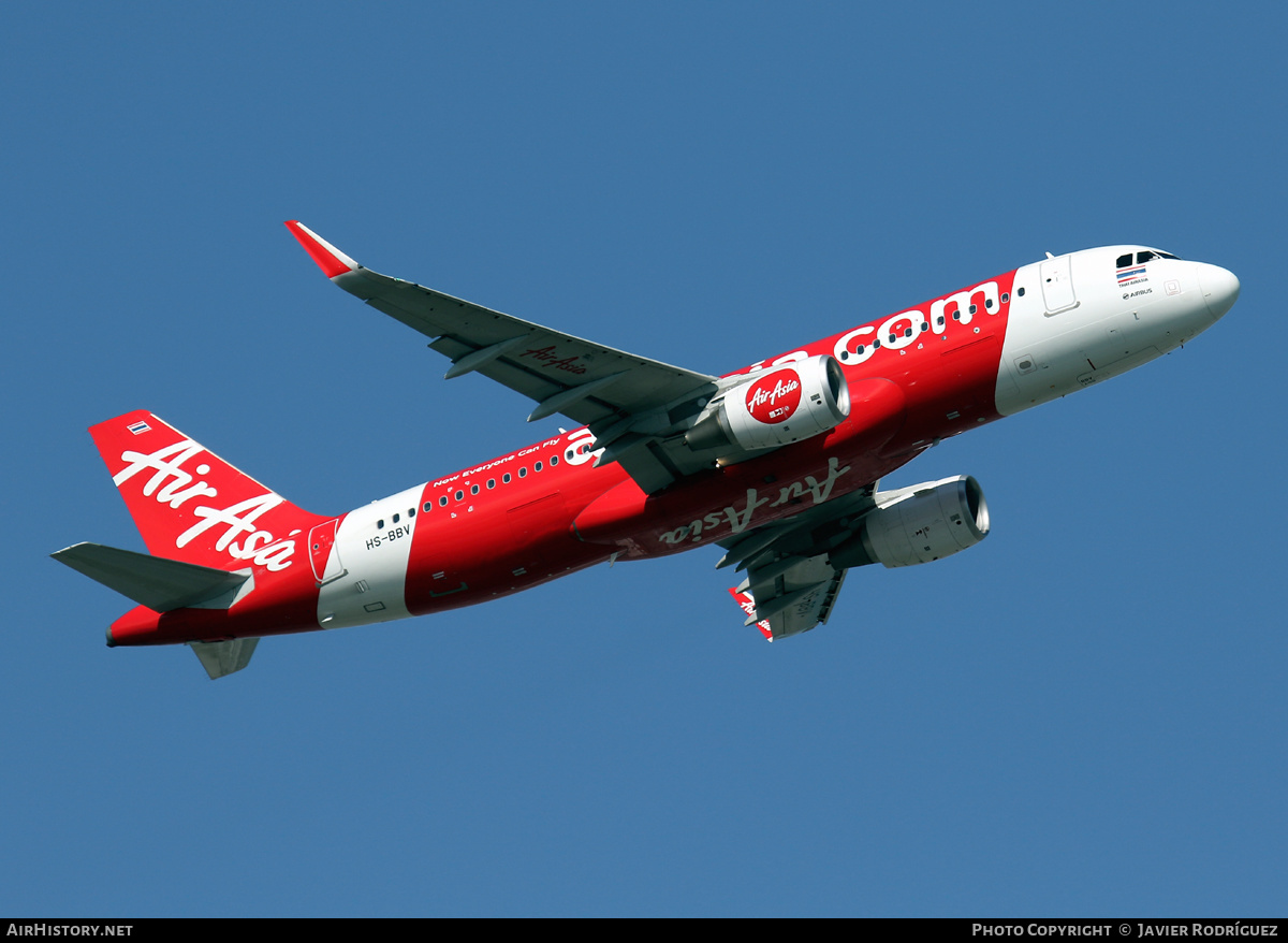 Aircraft Photo of HS-BBV | Airbus A320-216 | AirAsia | AirHistory.net #488212