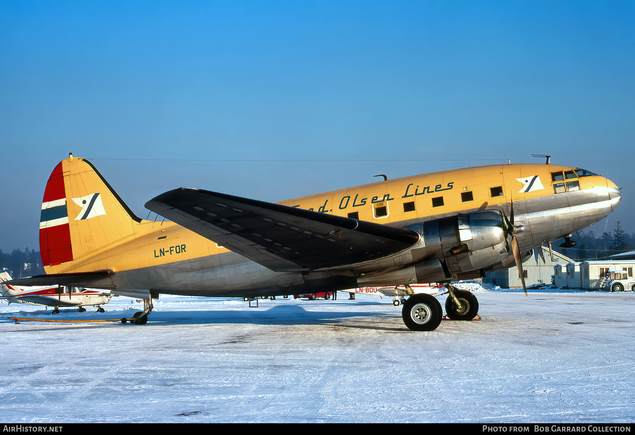 Aircraft Photo of LN-FOR | Riddle C-46R Commando Super 46C | Fred. Olsen Lines | AirHistory.net #488265