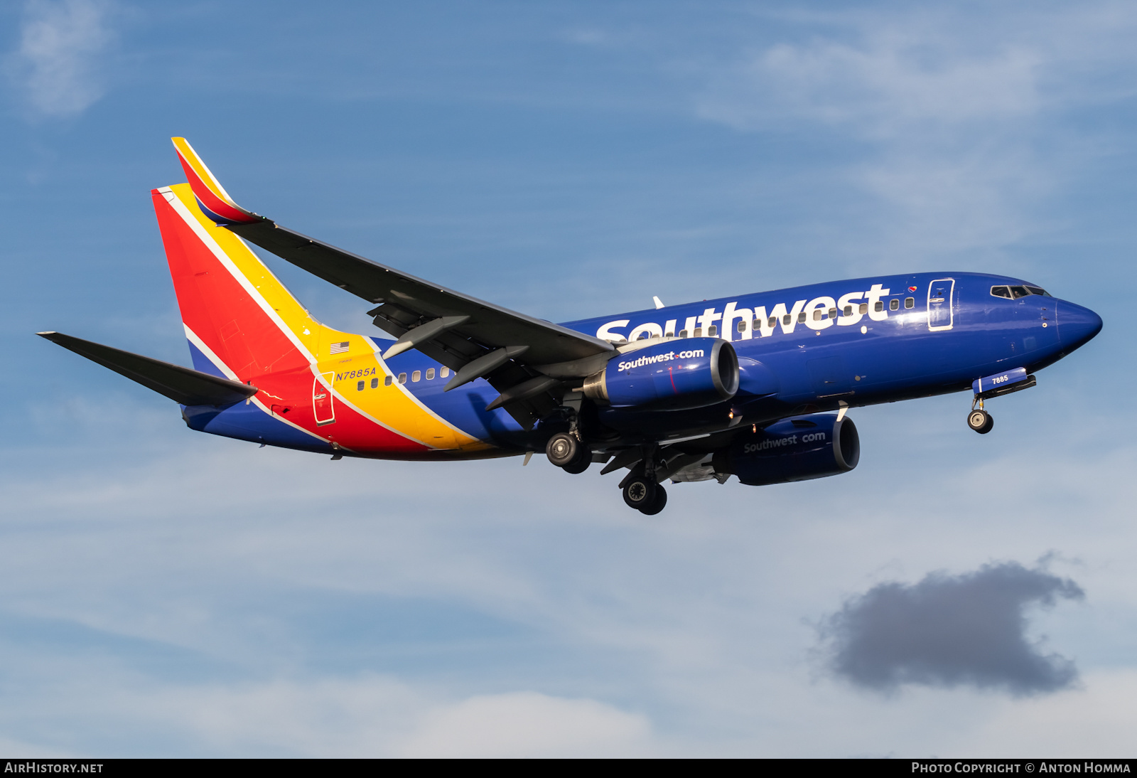 Aircraft Photo of N7885A | Boeing 737-76N | Southwest Airlines | AirHistory.net #488267