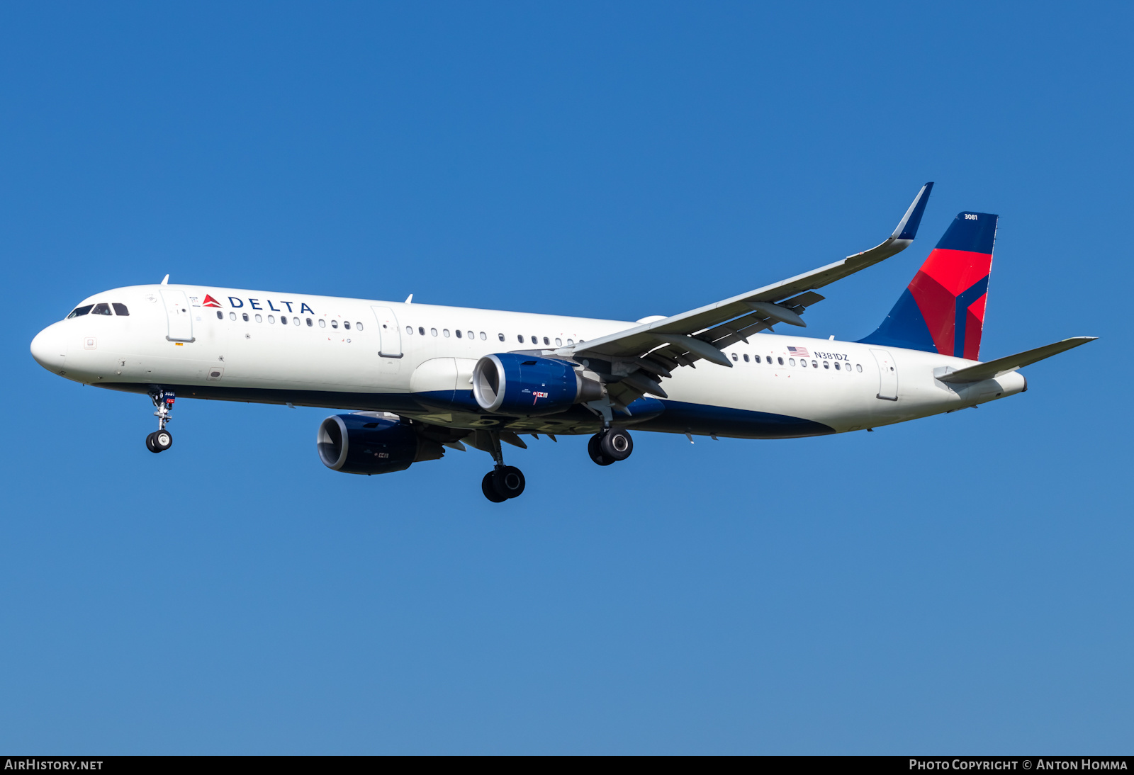 Aircraft Photo of N381DZ | Airbus A321-211 | Delta Air Lines | AirHistory.net #488306