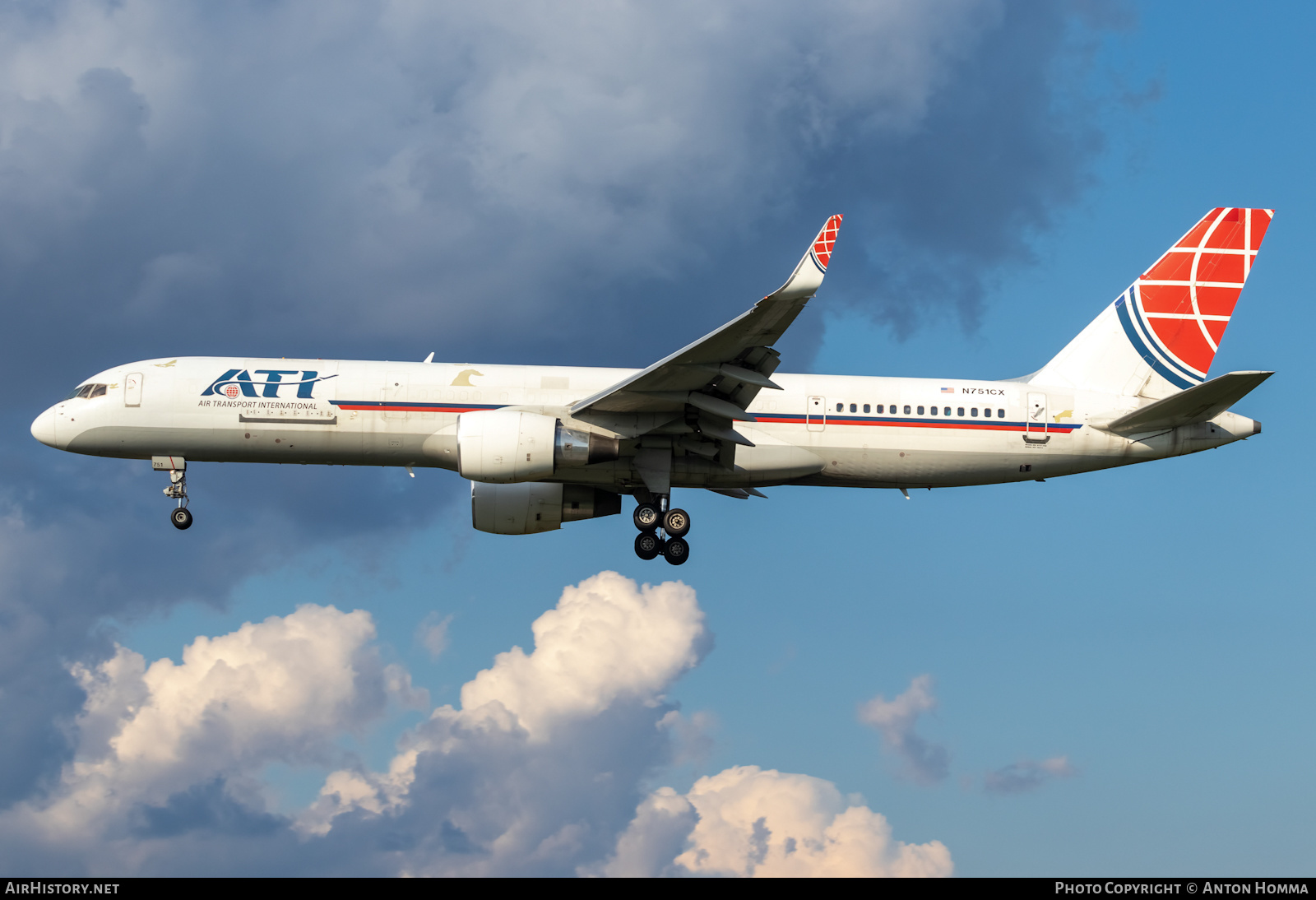 Aircraft Photo of N751CX | Boeing 757-2Q8(PCC) | ATI - Air Transport International | AirHistory.net #488323