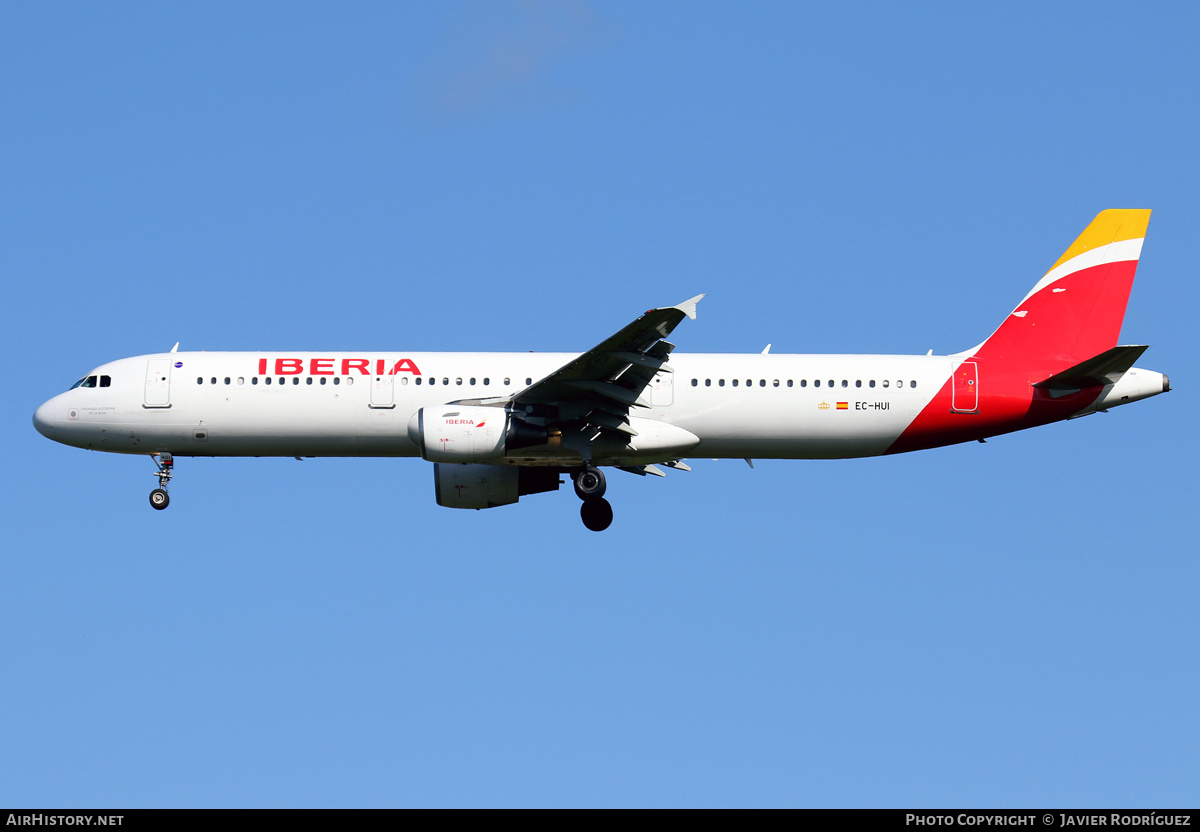 Aircraft Photo of EC-HUI | Airbus A321-212 | Iberia | AirHistory.net #488327