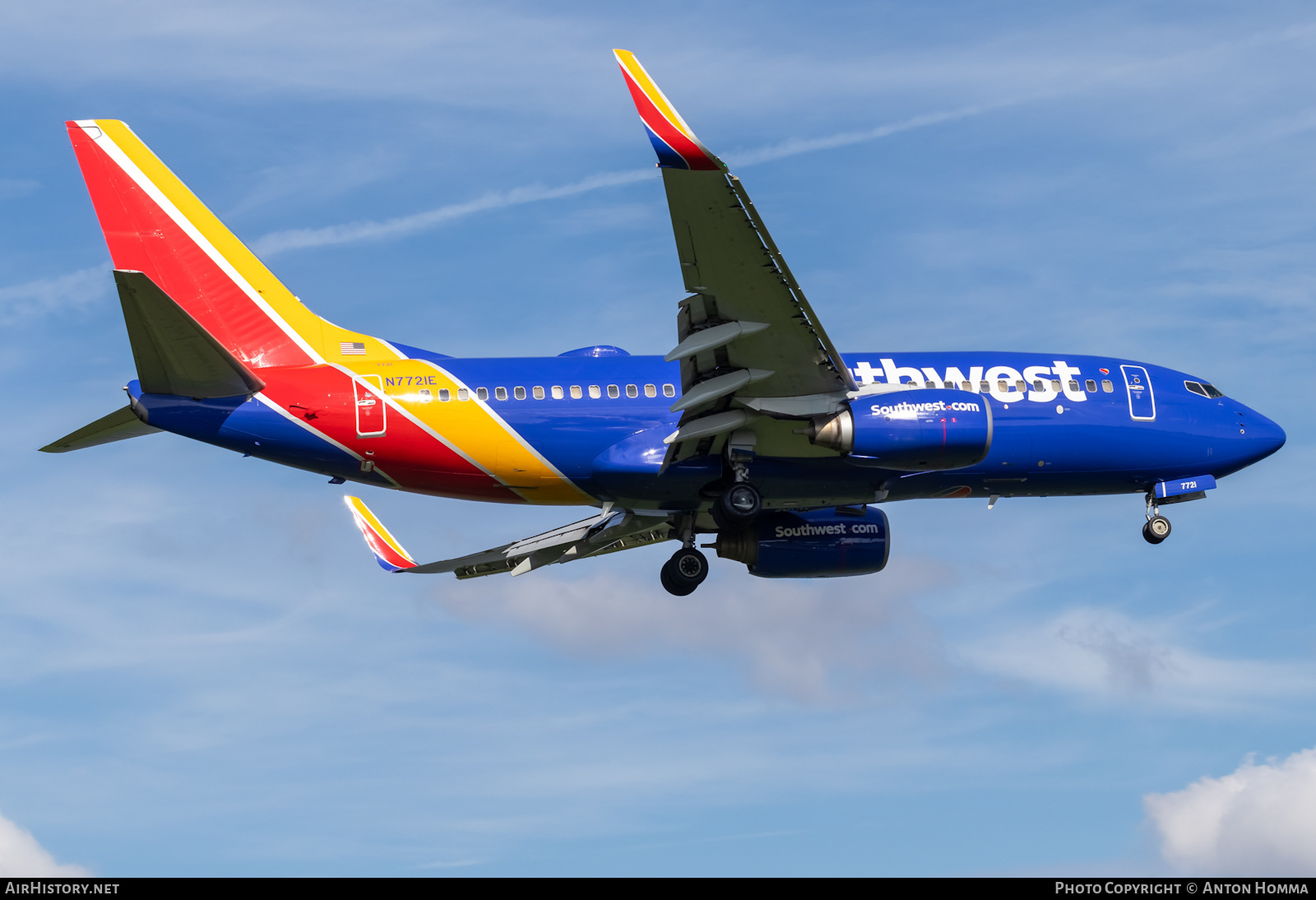 Aircraft Photo of N7721E | Boeing 737-7BD | Southwest Airlines | AirHistory.net #488356