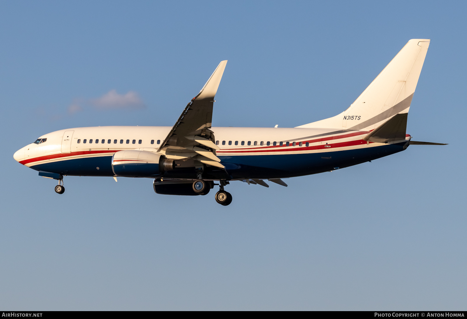 Aircraft Photo of N315TS | Boeing 737-7CU BBJ | AirHistory.net #488362