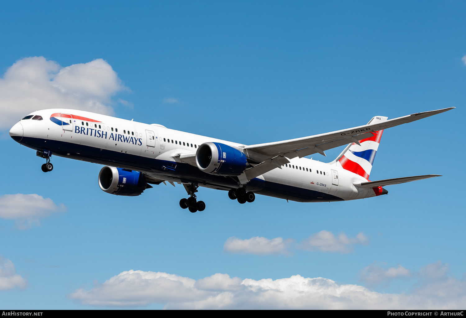 Aircraft Photo of G-ZBKB | Boeing 787-9 Dreamliner | British Airways | AirHistory.net #488379