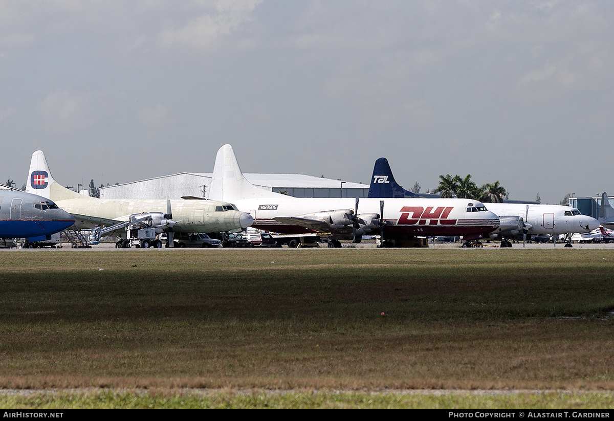 Aircraft Photo of N590HG | Lockheed L-188C(F) Electra | DHL Worldwide Express | AirHistory.net #488404