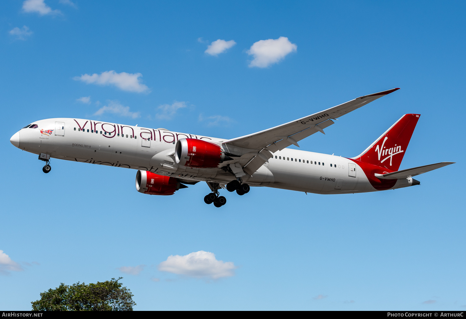Aircraft Photo of G-VWHO | Boeing 787-9 Dreamliner | Virgin Atlantic Airways | AirHistory.net #488434