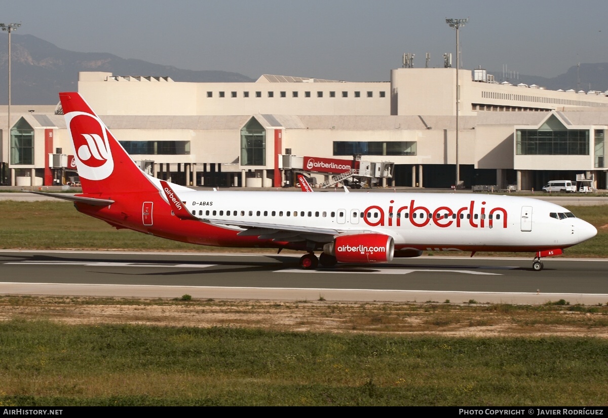 Aircraft Photo of D-ABAS | Boeing 737-86J | Air Berlin | AirHistory.net #488439