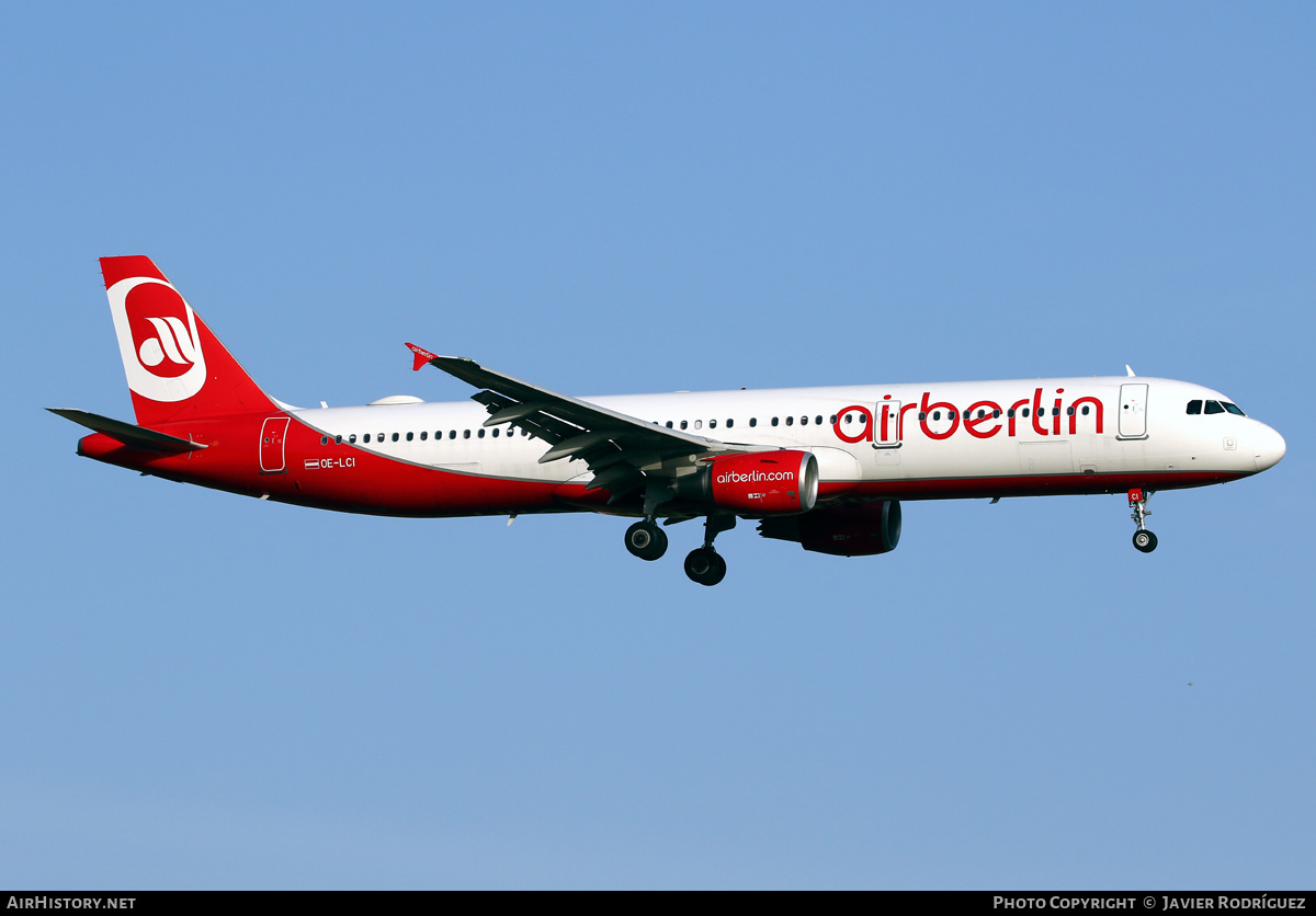 Aircraft Photo of OE-LCI | Airbus A321-211 | Air Berlin | AirHistory.net #488440