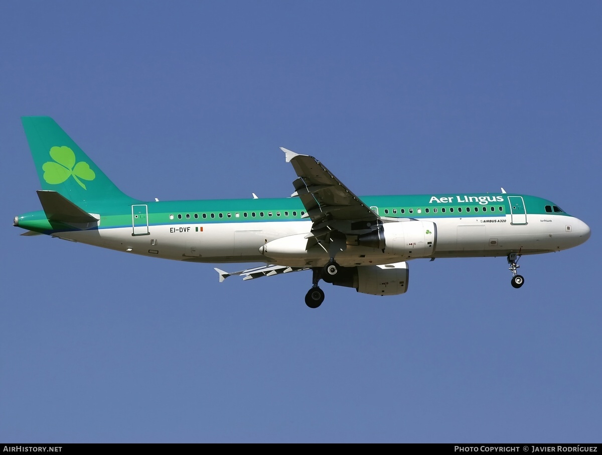 Aircraft Photo of EI-DVF | Airbus A320-214 | Aer Lingus | AirHistory.net #488442