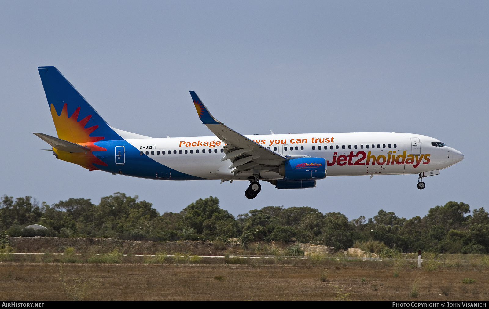 Aircraft Photo of G-JZHT | Boeing 737-800 | Jet2 Holidays | AirHistory.net #488458