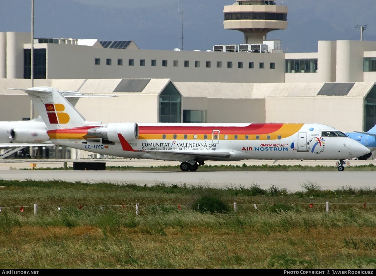 Aircraft Photo of EC-HYG | Bombardier CRJ-200ER (CL-600-2B19) | Iberia Regional | AirHistory.net #488465