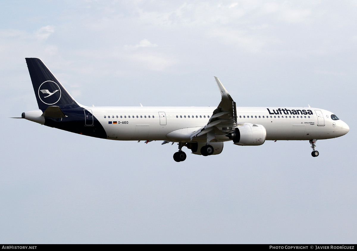 Aircraft Photo of D-AIEO | Airbus A321-271NX | Lufthansa | AirHistory.net #488497