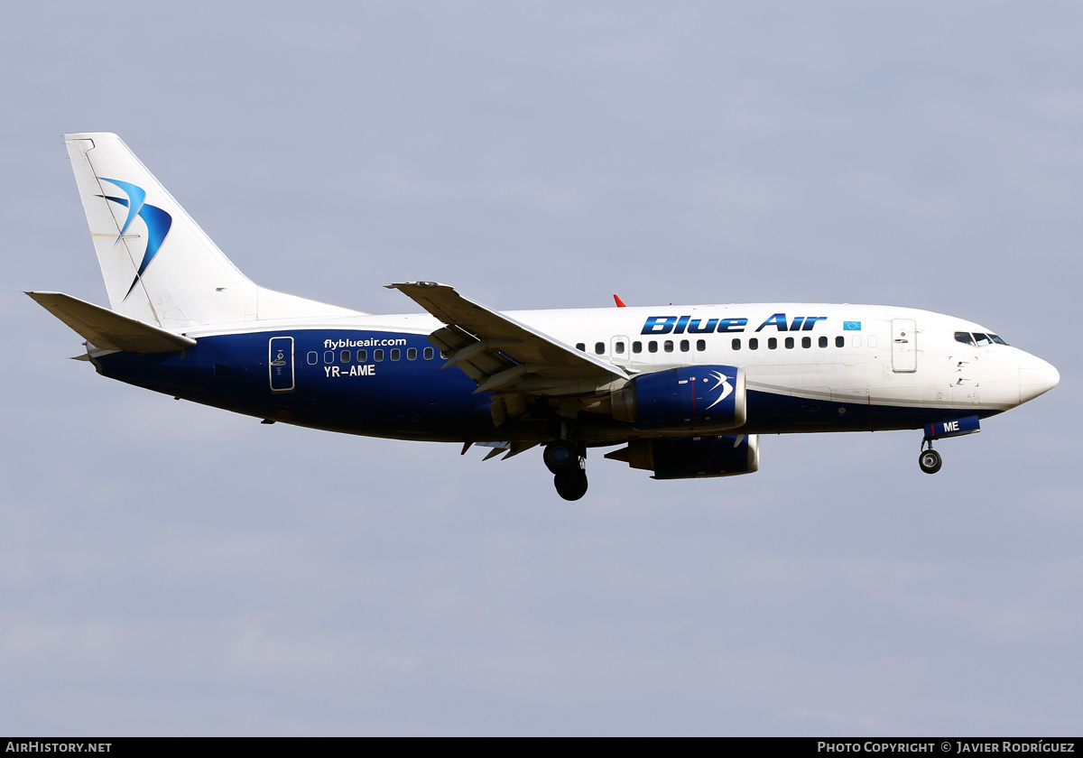 Aircraft Photo of YR-AME | Boeing 737-530 | Blue Air | AirHistory.net #488510