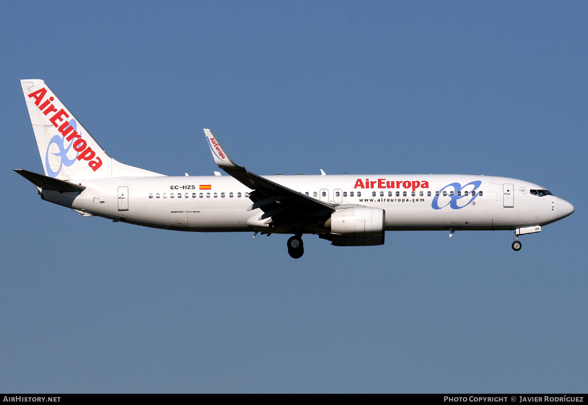 Aircraft Photo of EC-HZS | Boeing 737-86Q | Air Europa | AirHistory.net #488516