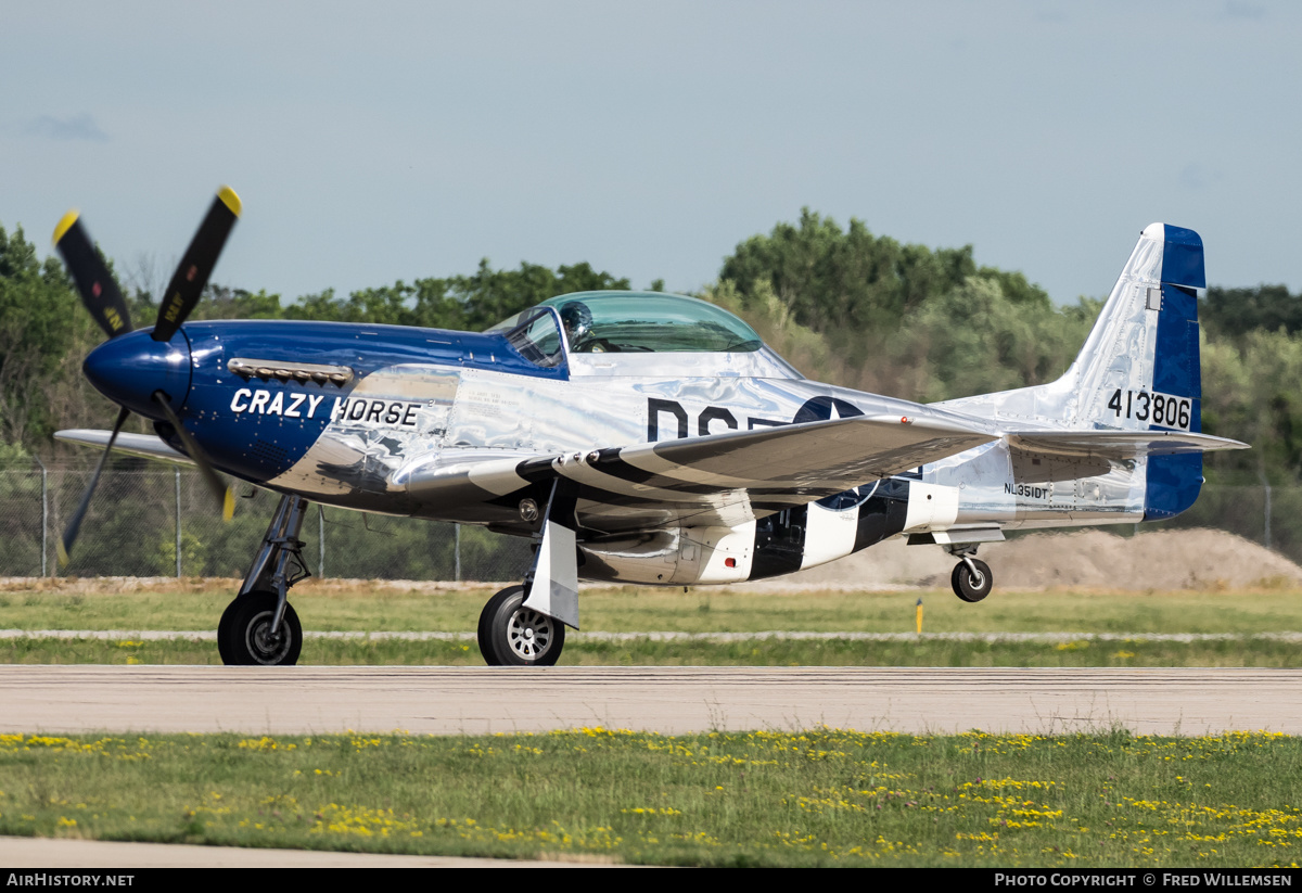 Aircraft Photo of N351DT / NL351DT / 413806 | North American TP-51D Mustang | USA - Air Force | AirHistory.net #488552