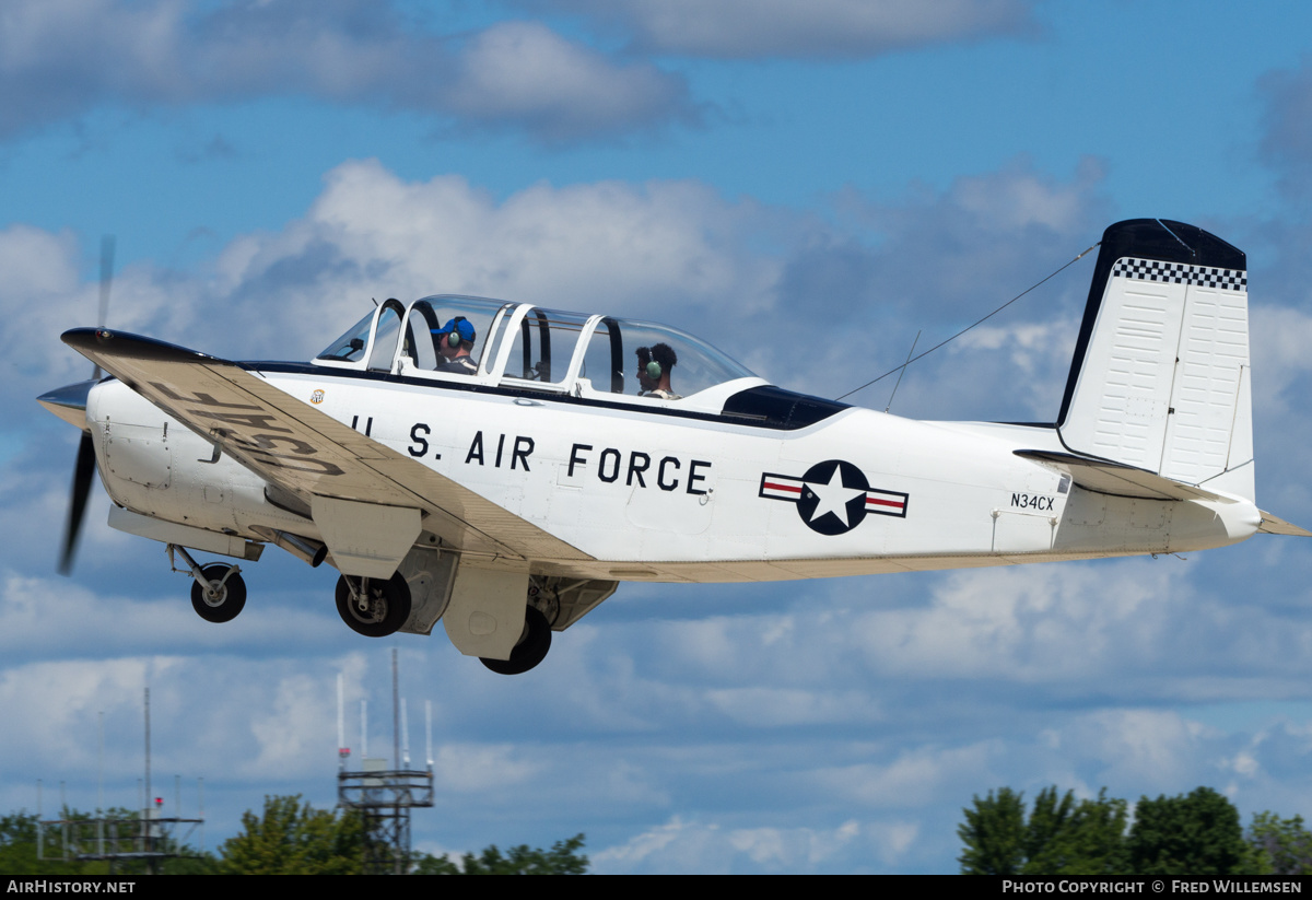 Aircraft Photo of N34CX | Beech T-34A Mentor | USA - Air Force | AirHistory.net #488562