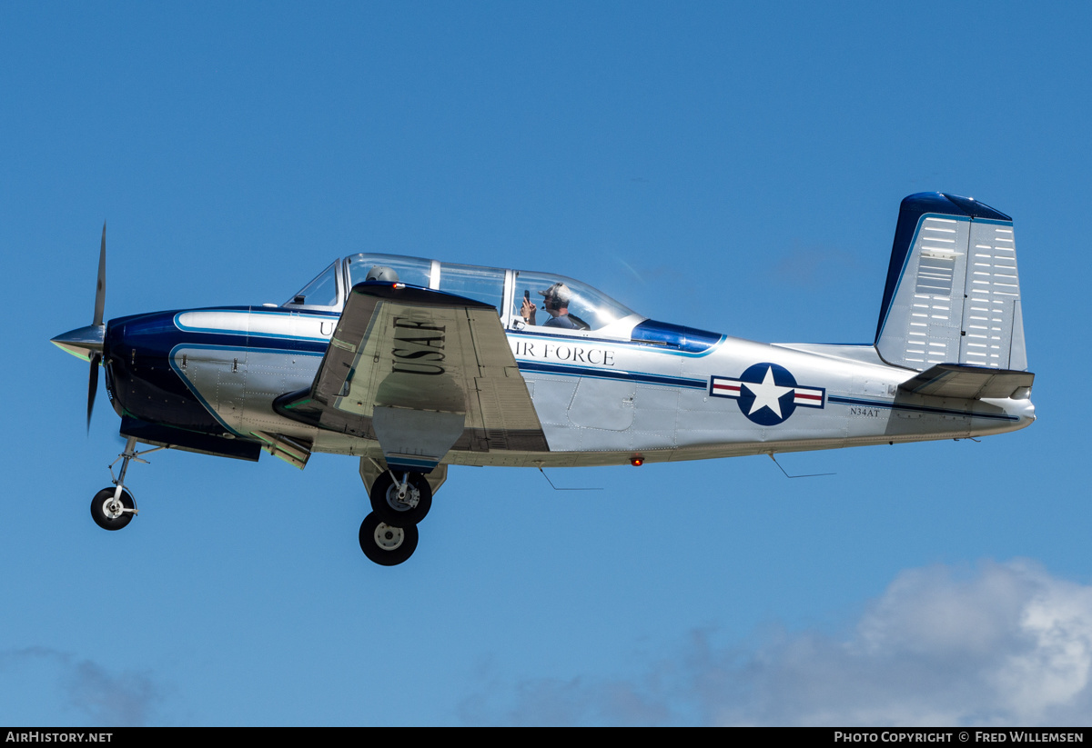 Aircraft Photo of N34AT | Beech T-34A Mentor (45) | USA - Air Force | AirHistory.net #488564