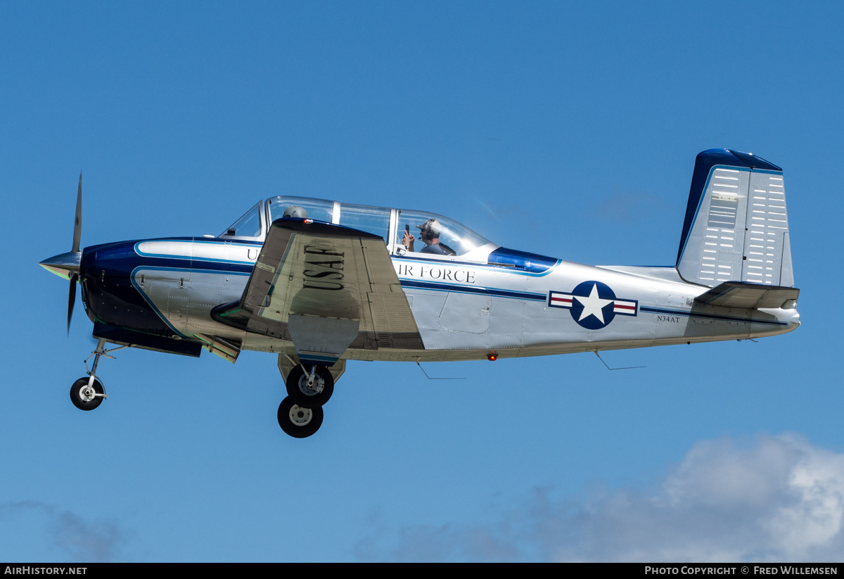 Aircraft Photo of N34AT | Beech T-34A Mentor | USA - Air Force | AirHistory.net #488564