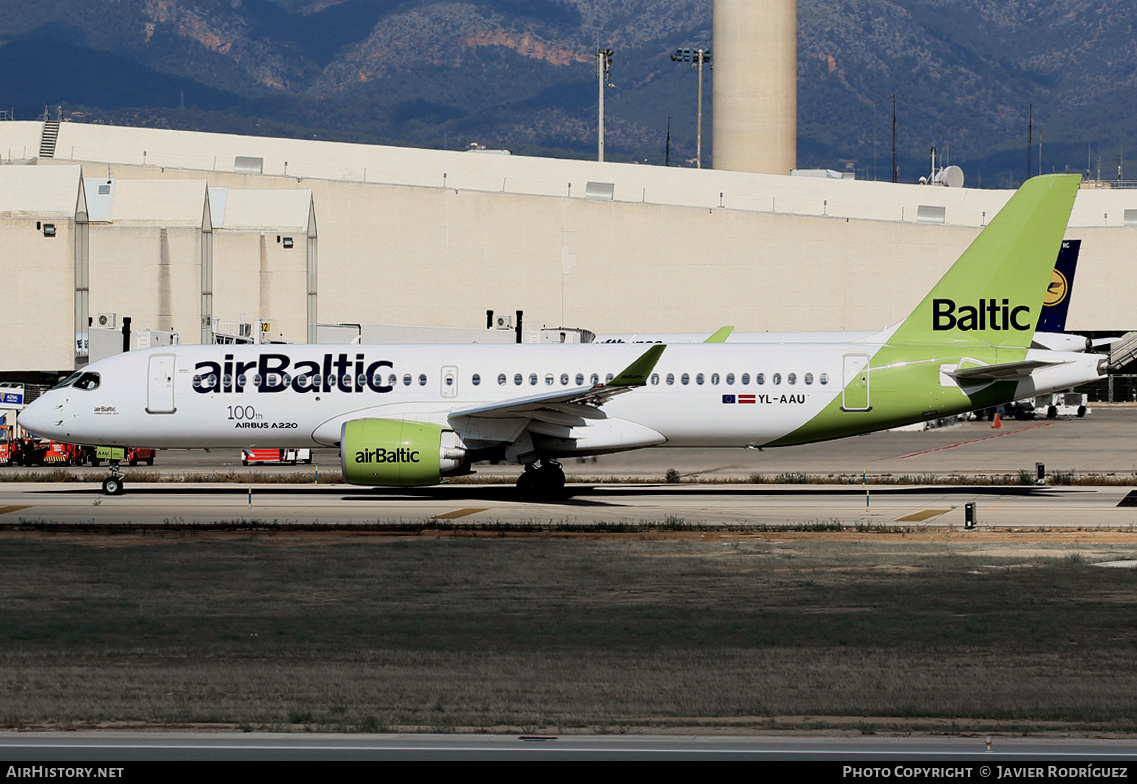 Aircraft Photo of YL-AAQ | Airbus A220-371 (BD-500-1A11) | AirBaltic | AirHistory.net #488585