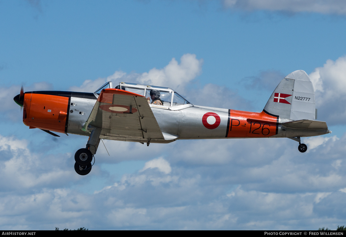 Aircraft Photo of N22777 / P-126 | De Havilland Canada DHC-1 Chipmunk Mk20 | Denmark - Air Force | AirHistory.net #488620