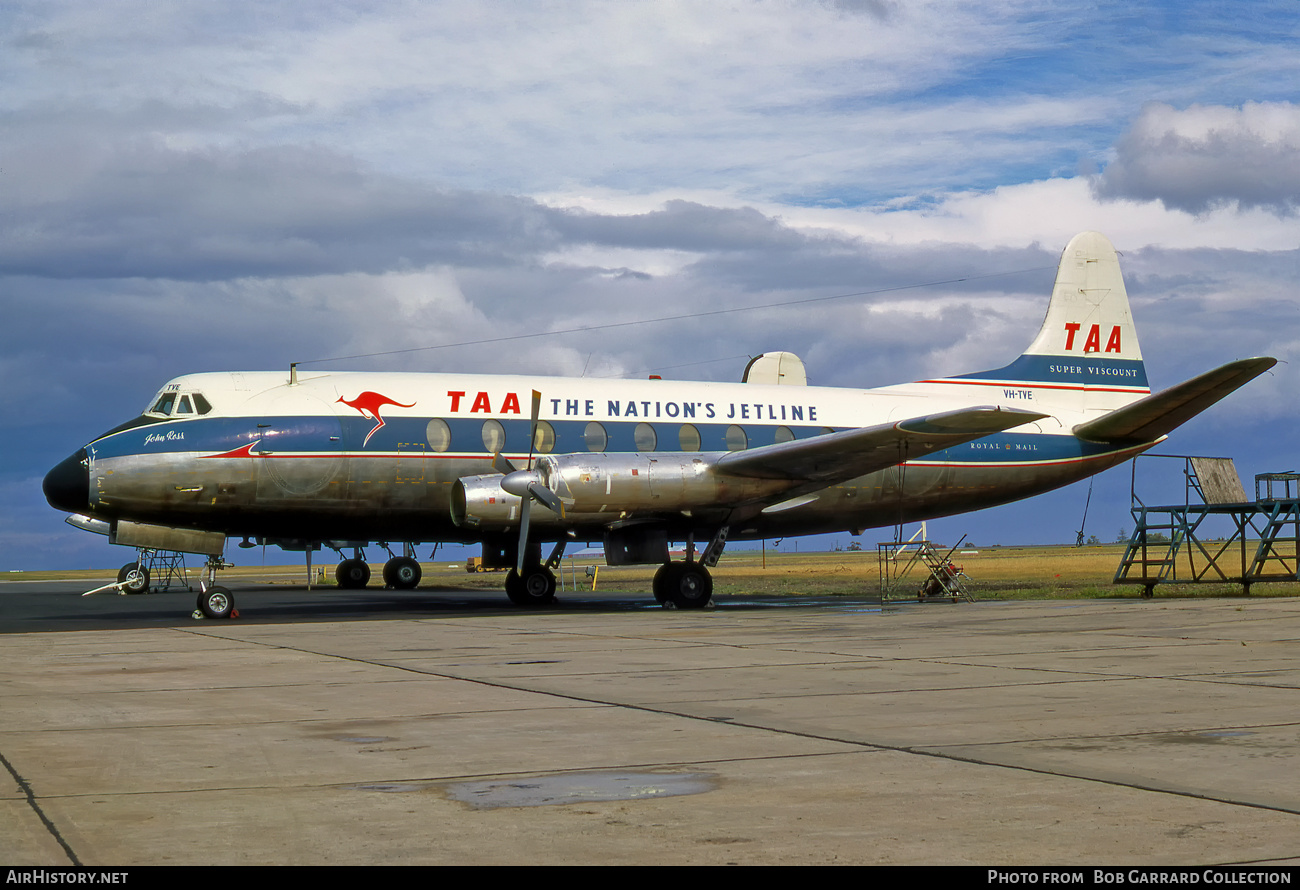 Aircraft Photo of VH-TVE | Vickers 720 Viscount | Trans-Australia Airlines - TAA | AirHistory.net #488651