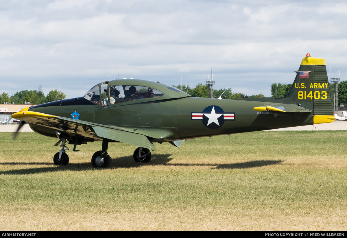 Aircraft Photo of N4403K / 81403 | Ryan Navion | USA - Army | AirHistory.net #488694