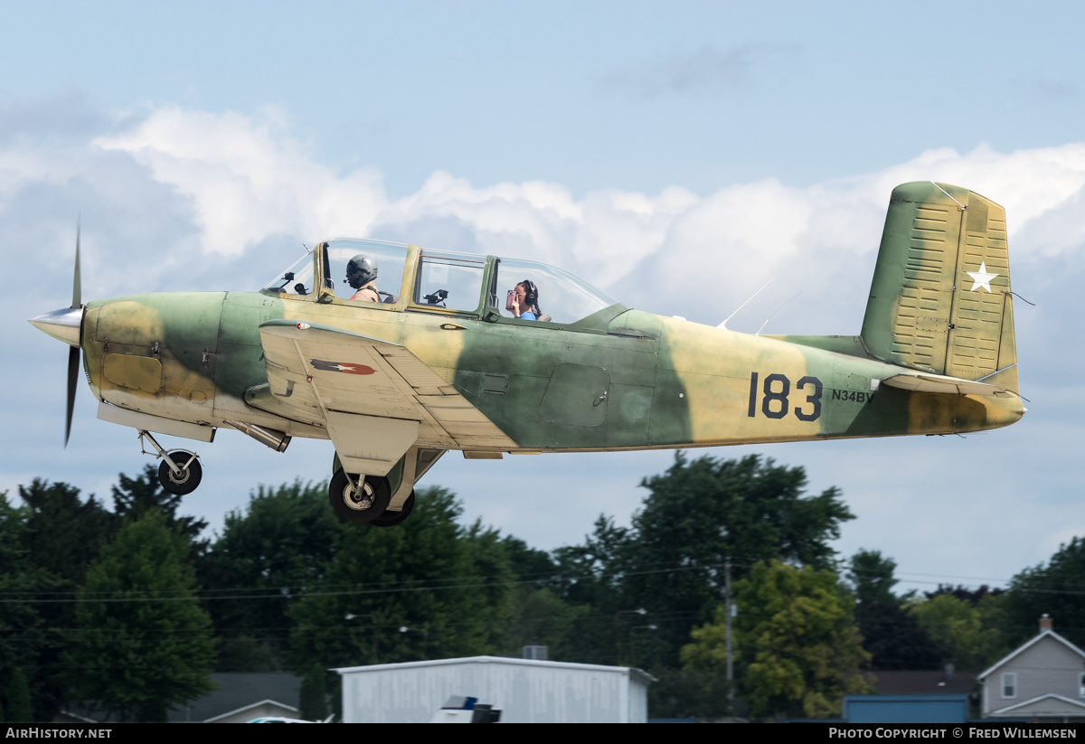 Aircraft Photo of N34BV / 183 | Beech T-34A Mentor | Chile - Air Force | AirHistory.net #488695