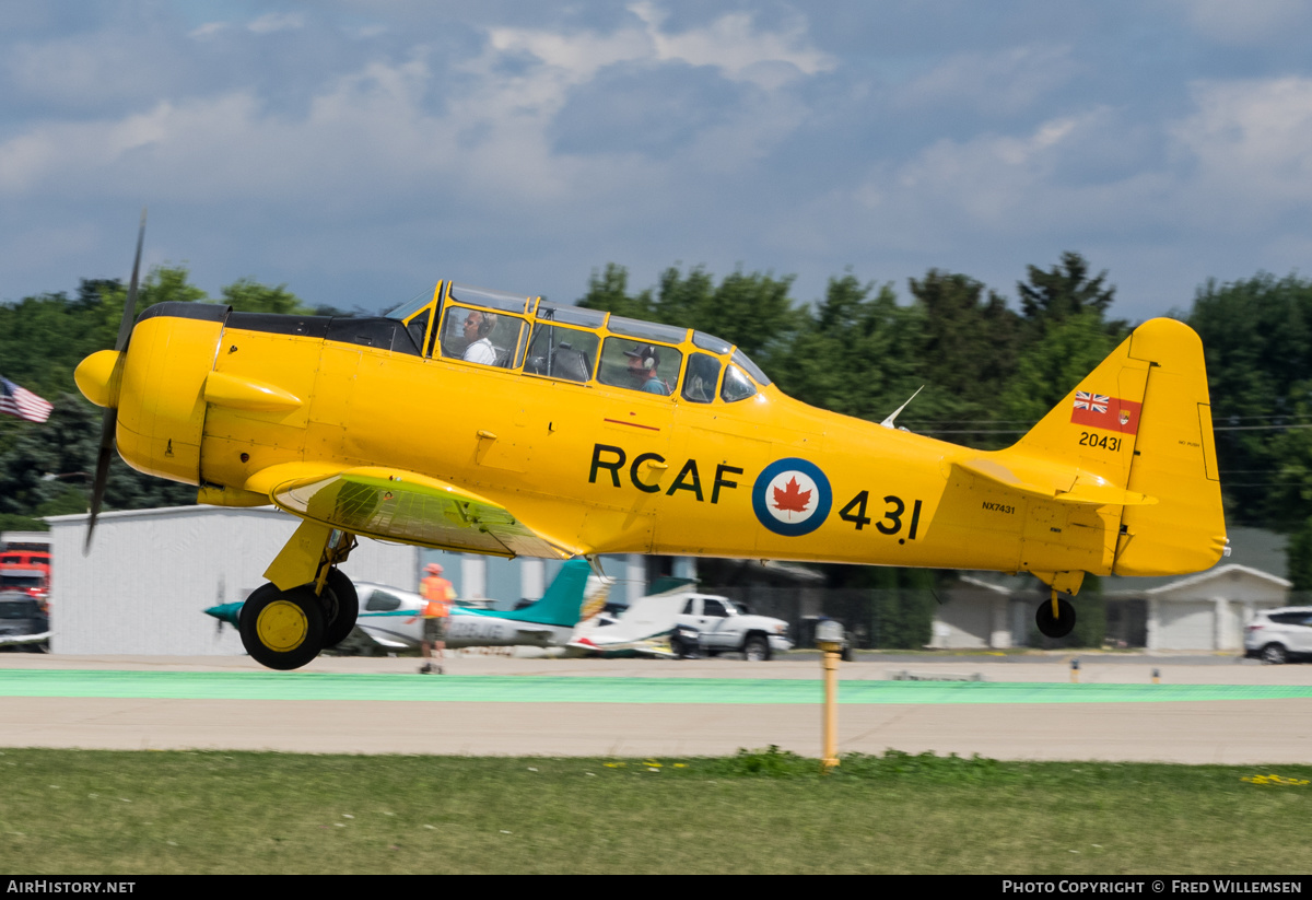 Aircraft Photo of N7431 / NX7431 / 20431 | North American T-6J Harvard Mk IV | Canada - Air Force | AirHistory.net #488702