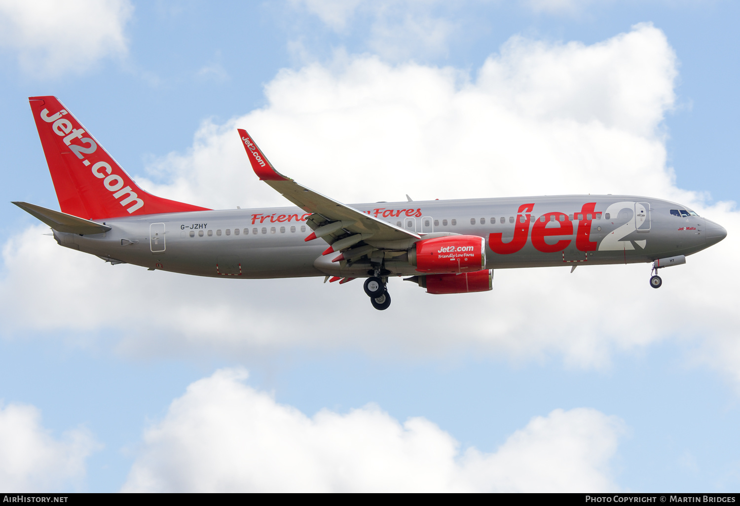 Aircraft Photo of G-JZHY | Boeing 737-800 | Jet2 | AirHistory.net #488730