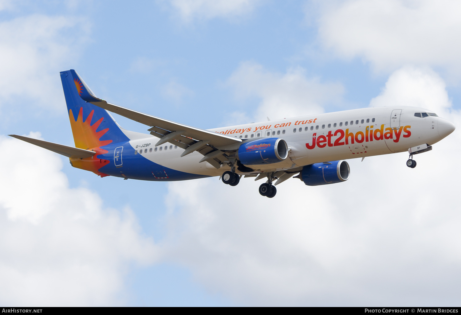 Aircraft Photo of G-JZBP | Boeing 737-800 | Jet2 Holidays | AirHistory.net #488737