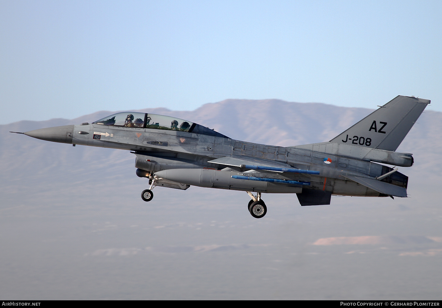 Aircraft Photo of J-208 | General Dynamics F-16BM Fighting Falcon | Netherlands - Air Force | AirHistory.net #488761
