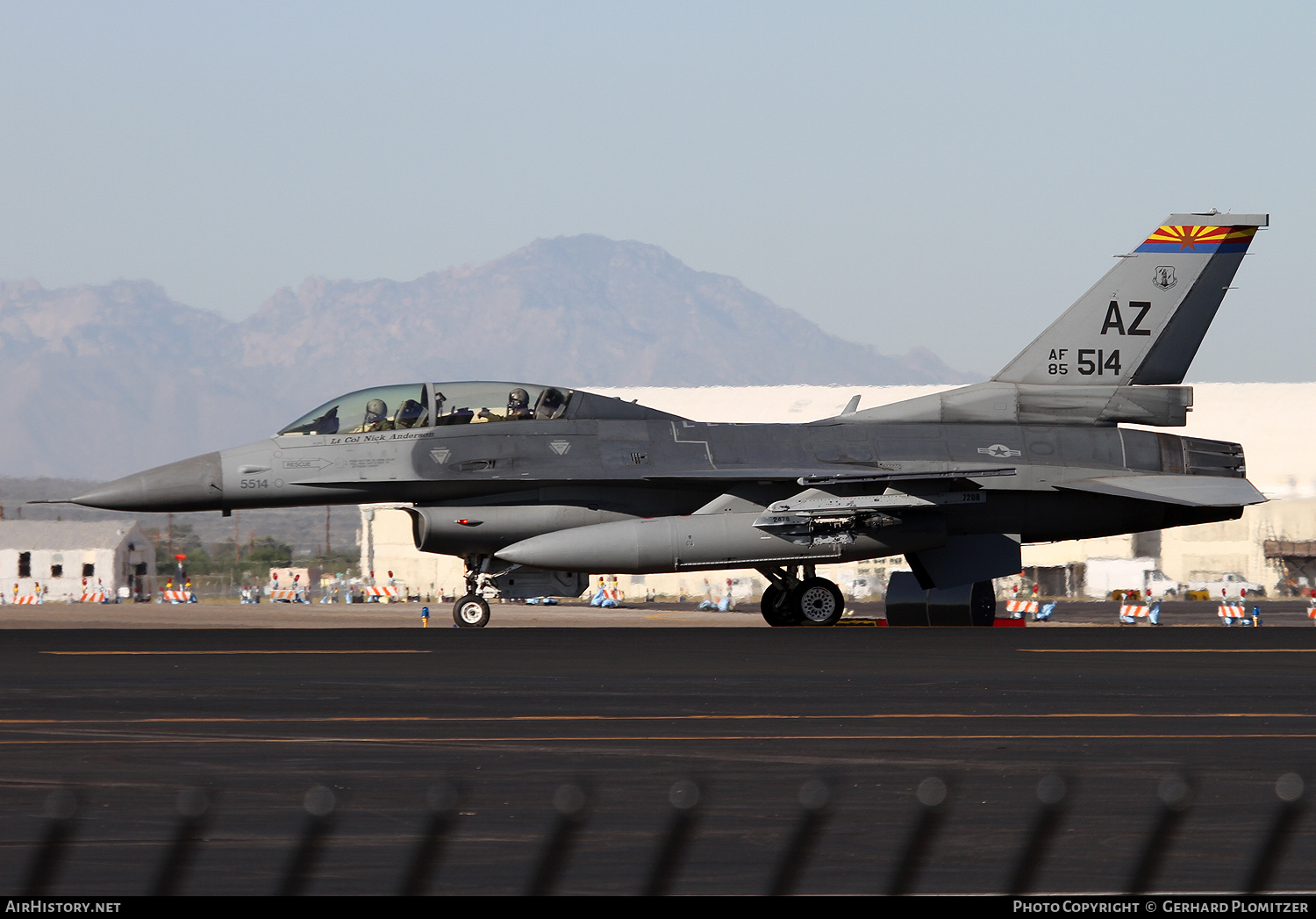 Aircraft Photo of 85-1514 / AF85-514 | General Dynamics F-16D Fighting Falcon | USA - Air Force | AirHistory.net #488771