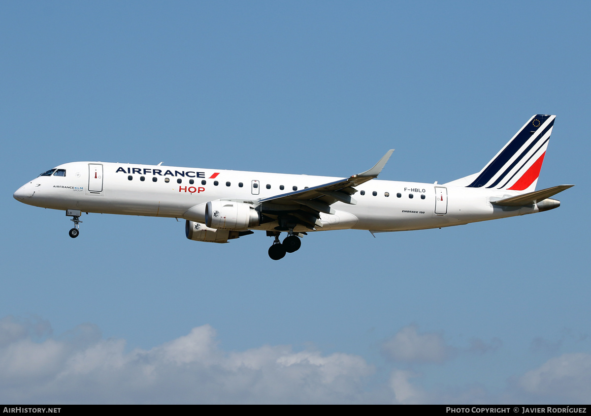 Aircraft Photo of F-HBLO | Embraer 190STD (ERJ-190-100STD) | Air France | AirHistory.net #488787