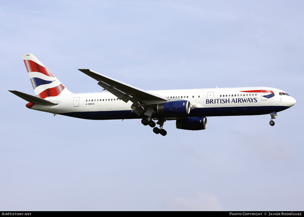 Aircraft Photo of G-BNWW | Boeing 767-336/ER | British Airways | AirHistory.net #488814