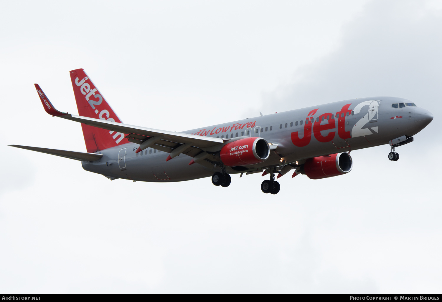 Aircraft Photo of G-JZHB | Boeing 737-8K5 | Jet2 | AirHistory.net #488843