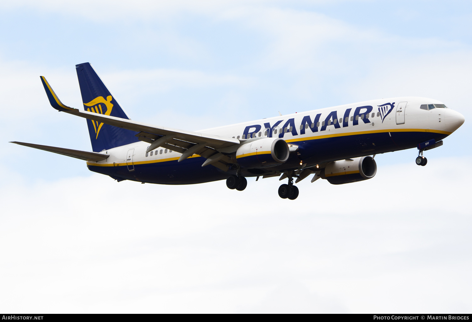 Aircraft Photo of EI-DPF | Boeing 737-8AS | Ryanair | AirHistory.net #488852