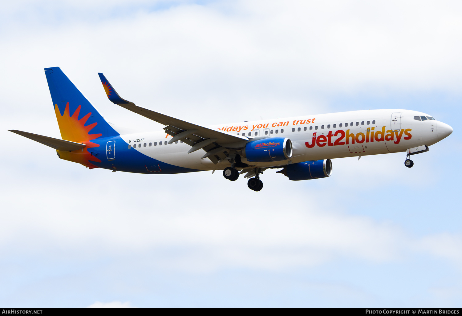Aircraft Photo of G-JZHT | Boeing 737-800 | Jet2 Holidays | AirHistory.net #488859