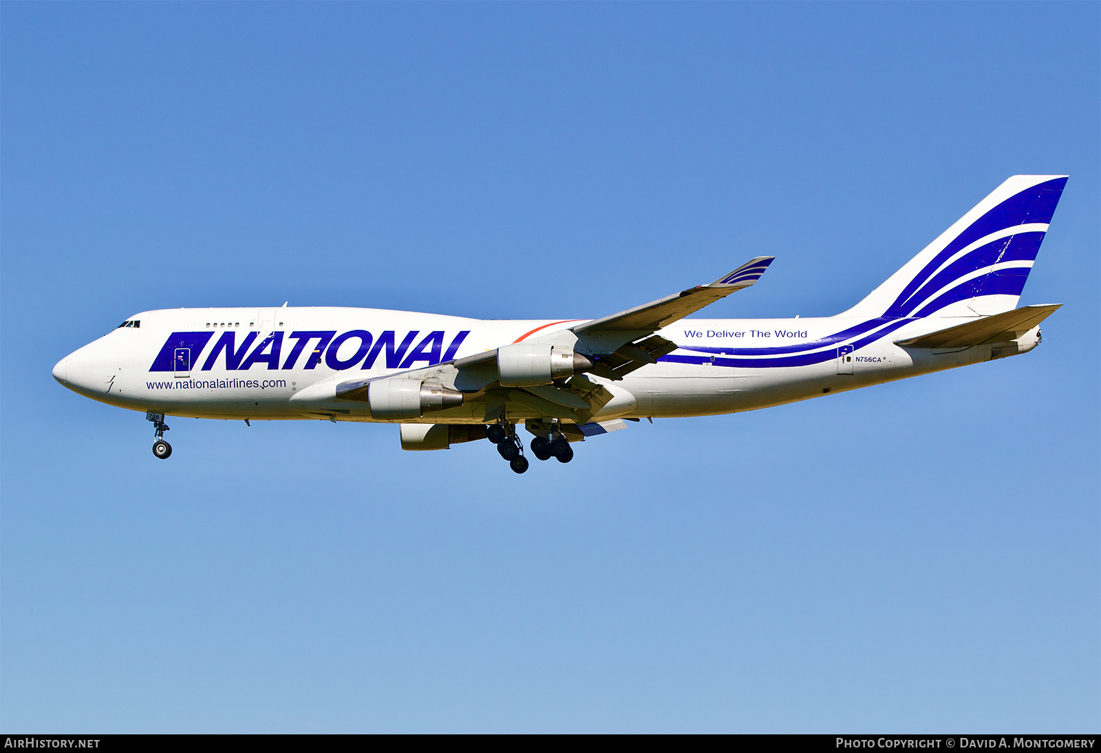 Aircraft Photo of N756CA | Boeing 747-412(BCF) | National Airlines | AirHistory.net #488892