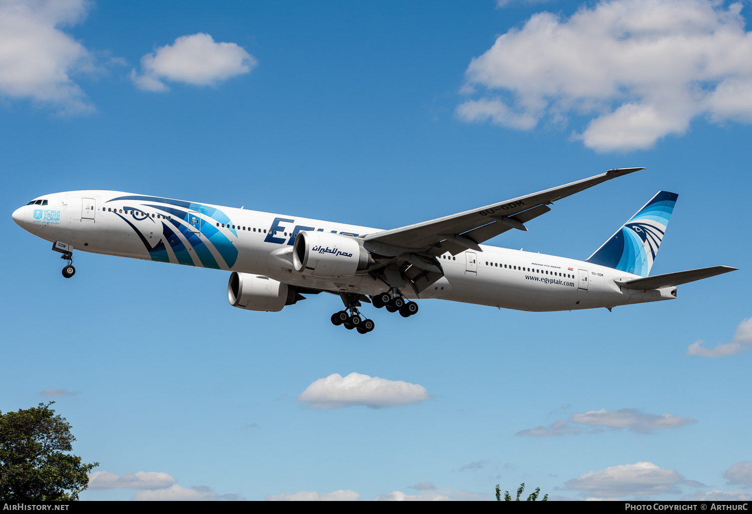Aircraft Photo of SU-GDM | Boeing 777-36N/ER | EgyptAir | AirHistory.net #488912