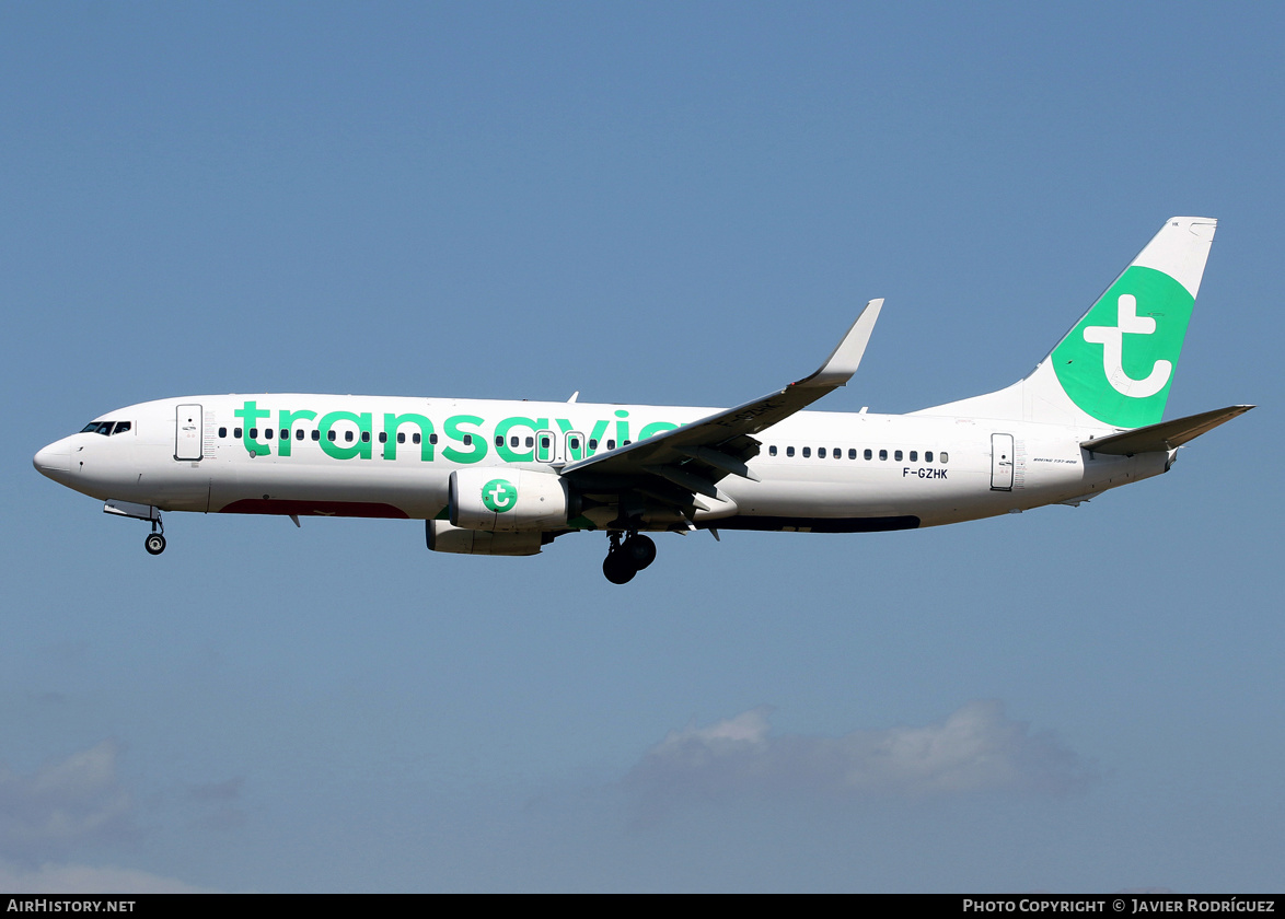 Aircraft Photo of F-GZHK | Boeing 737-8K2 | Transavia | AirHistory.net #488957