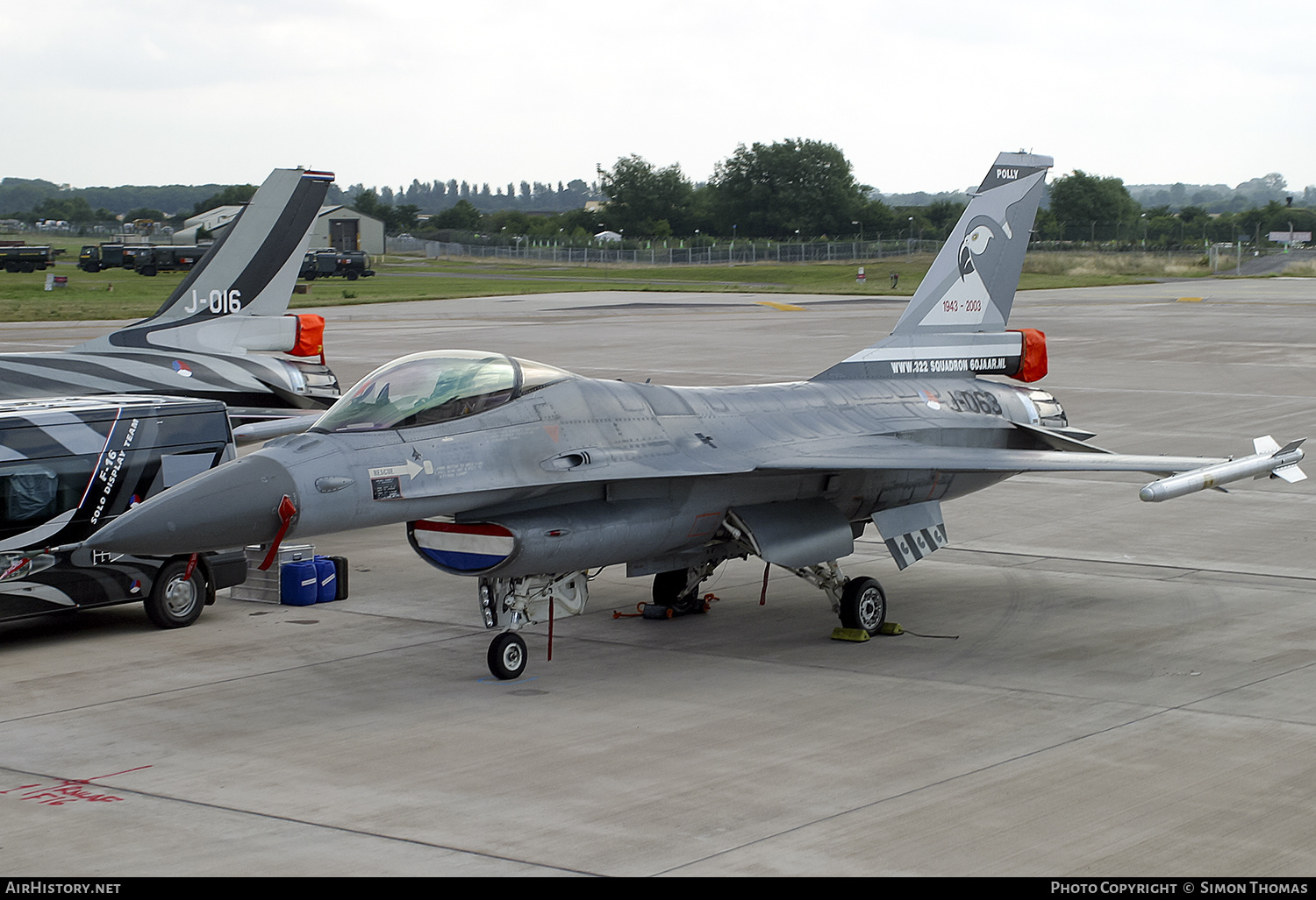 Aircraft Photo of J-063 | General Dynamics F-16AM Fighting Falcon | Netherlands - Air Force | AirHistory.net #488960