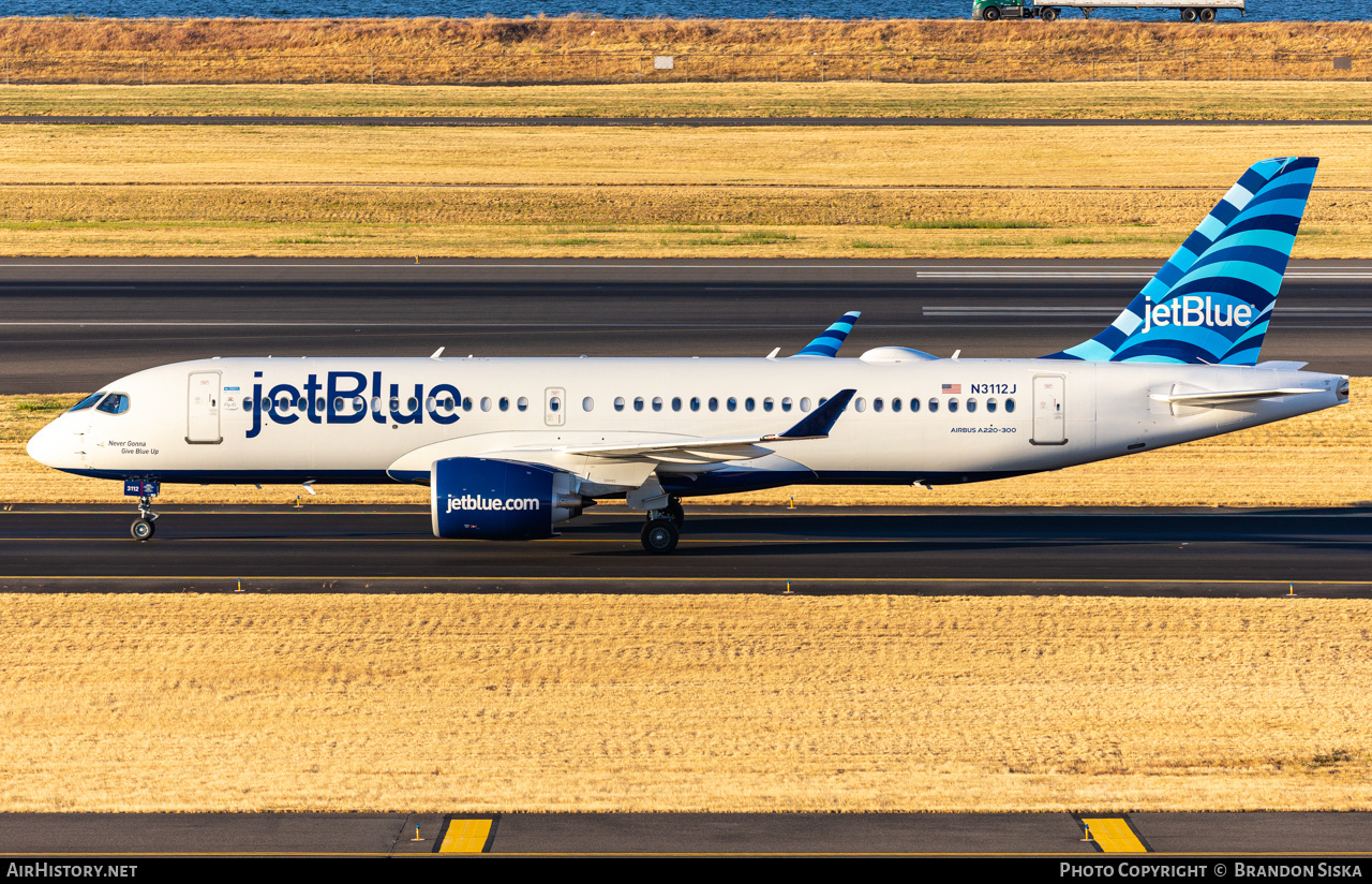 Aircraft Photo of N3112J | Airbus A220-371 (BD-500-1A11) | JetBlue Airways | AirHistory.net #488964