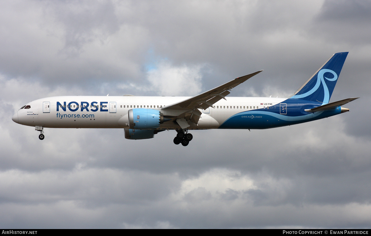 Aircraft Photo of LN-FND | Boeing 787-9 Dreamliner | Norse Atlantic Airways | AirHistory.net #488994