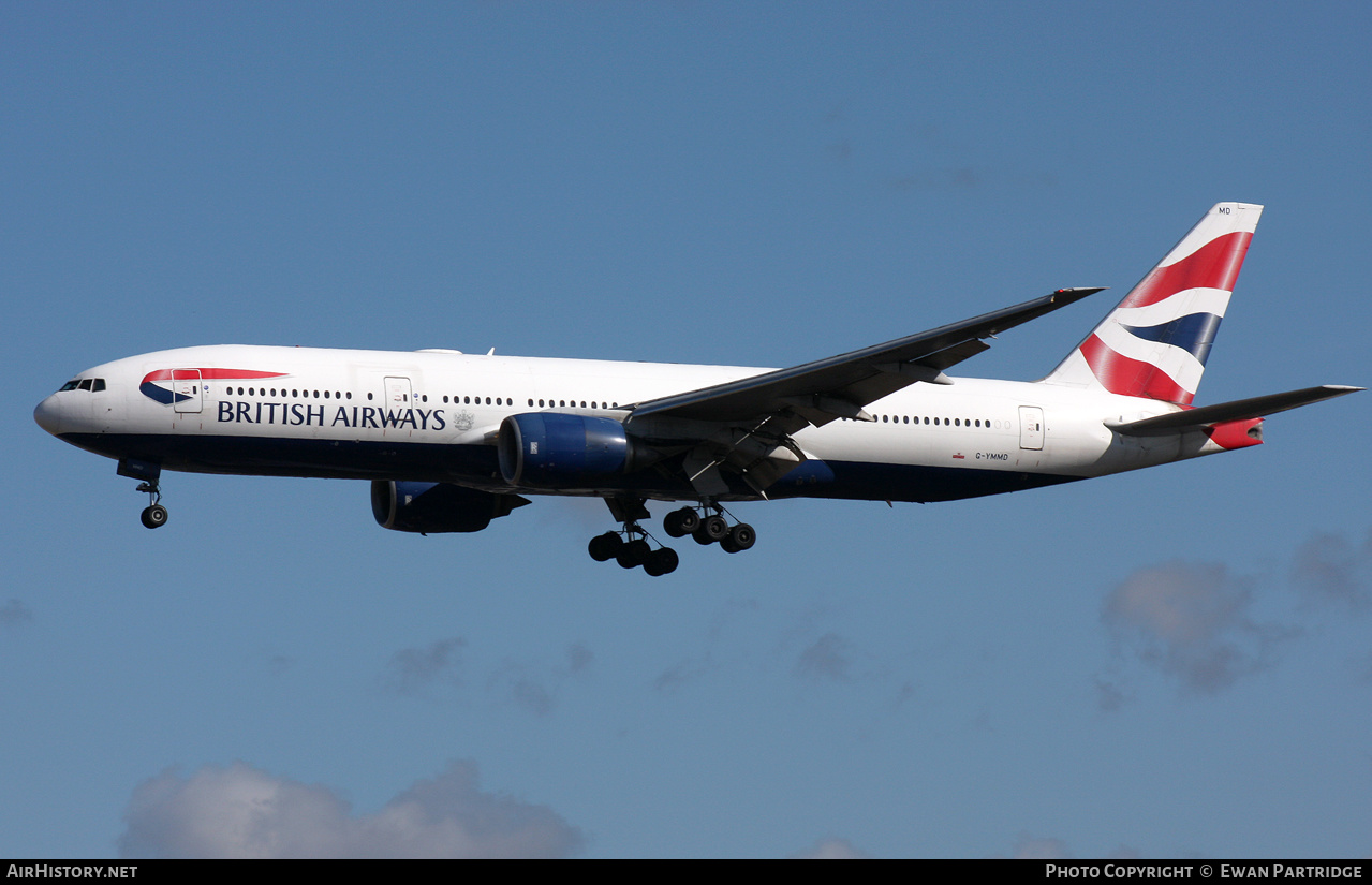 Aircraft Photo of G-YMMD | Boeing 777-236/ER | British Airways | AirHistory.net #489018