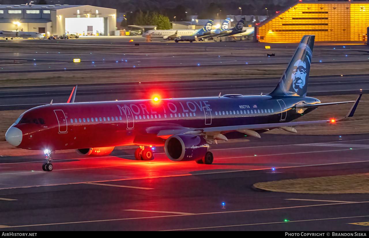Aircraft Photo of N927VA | Airbus A321-253N | Alaska Airlines | AirHistory.net #489034