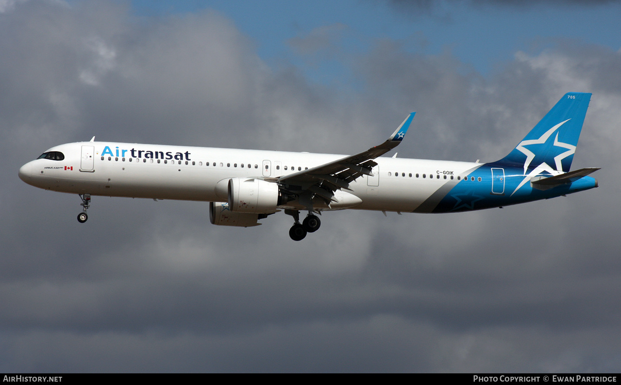 Aircraft Photo of C-GOIK | Airbus A321-271NX | Air Transat | AirHistory.net #489046